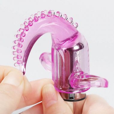 （女用器具）爱呗手指震动套（粉色）