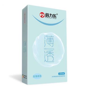 （安全套）倍力乐10只装薄透安全套-玫瑰 新品