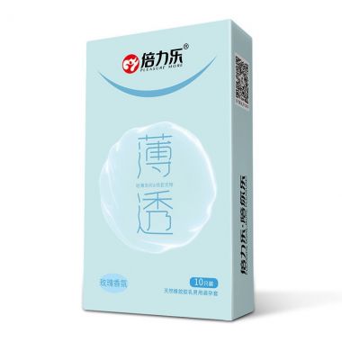 （安全套）倍力乐10只装薄透安全套-玫瑰 新品