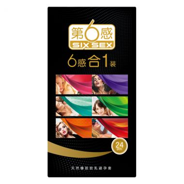 【避孕润滑】第6感六合一24片装