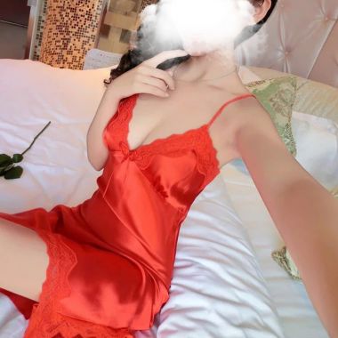 （情趣内衣）性感蕾丝吊带睡衣裙 （红色）