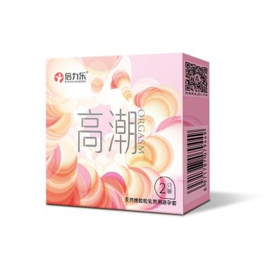 （安全套）倍力乐高潮2只装避孕套  新品