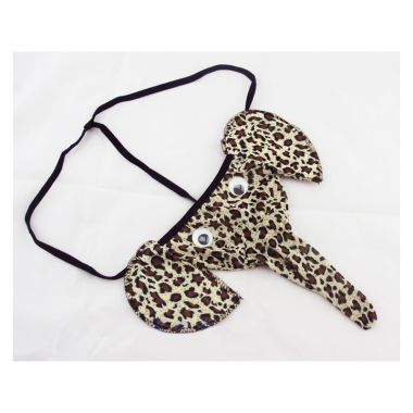 （情趣内衣）卡通性感男式情趣内裤大象丁字裤-豹纹 新品