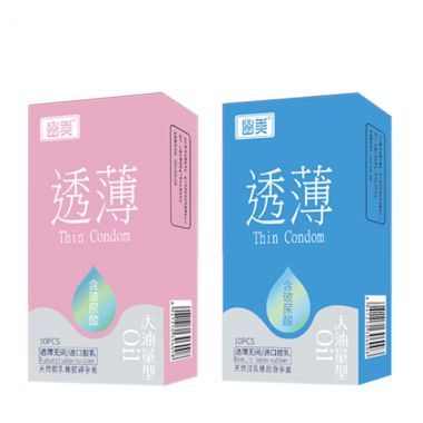 【避孕润滑】光面玻尿酸透薄安全套 幽美金丽雅
