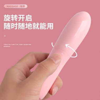 （女用器具）恋感小海豚迷你震动棒  粉